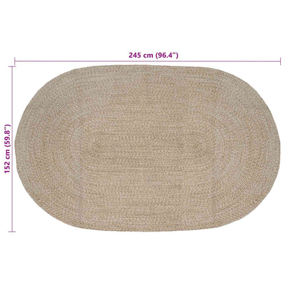 Vloerkleden Wit 152 x 245 cm Jute
