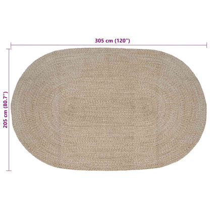 Vloerkleden Wit 205 x 305 cm Jute