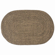 Vloerkleed jute 100 x 152 cm zwart