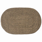 Vloerkleed zwart 122x183 cm jute