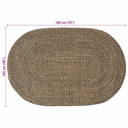 Vloerkleden Zwart 122 x 183 cm Jute