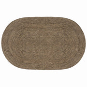 Vloerkleed jute 152 x 245 cm zwart