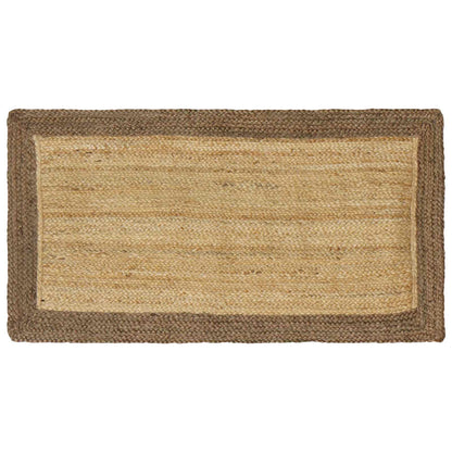 Vloerkleden Rechthoekig Natuurlijk en Grijs 60 x 110 cm Jute