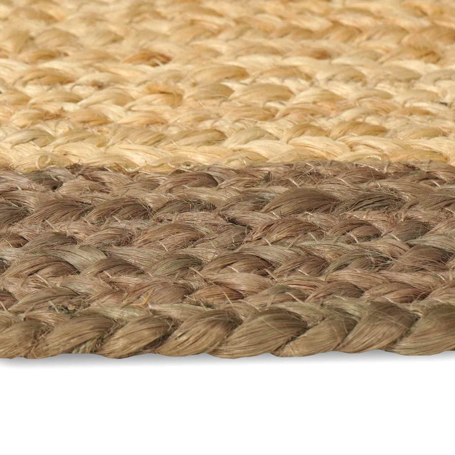 Vloerkleden Rechthoekig Natuurlijk en Grijs 60 x 250 cm Jute