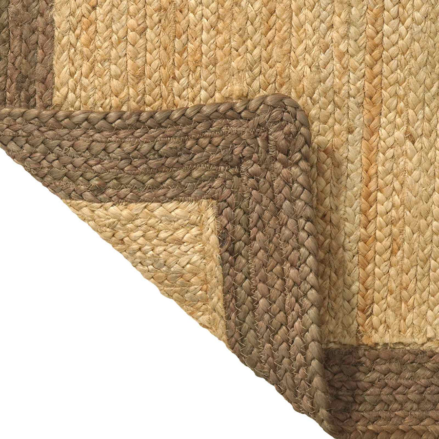 Vloerkleden Rechthoekig Natuurlijk en Grijs 60 x 250 cm Jute