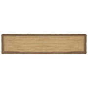 Vloerkleed 300x60 cm jute grijs