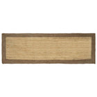 Rugs Rectangular Natural and Gray 80 x 200 cm Jute