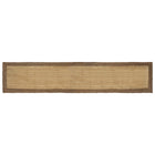 Rugs Rectangular Natural and Grey 80 x 400 cm Jute