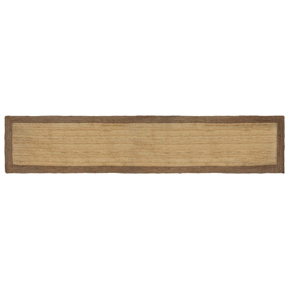 Vloerkleden Rechthoekig Natuurlijk en Grijs 80 x 400 cm Jute