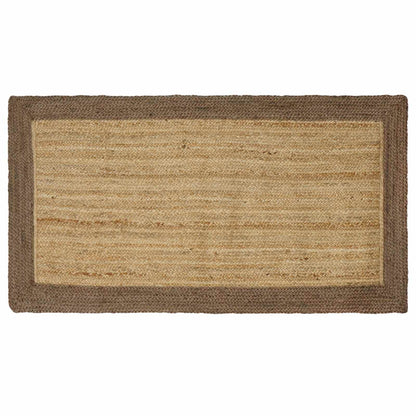 Vloerkleden Rechthoekig Natuurlijk en Grijs 100 x 200 cm Jute