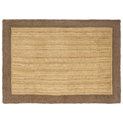 Vloerkleden Rechthoekig Natuurlijk en Grijs 120 x 170 cm Jute