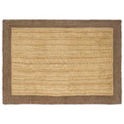 Vloerkleed jute 140 x 200 cm natuurlijk grijs