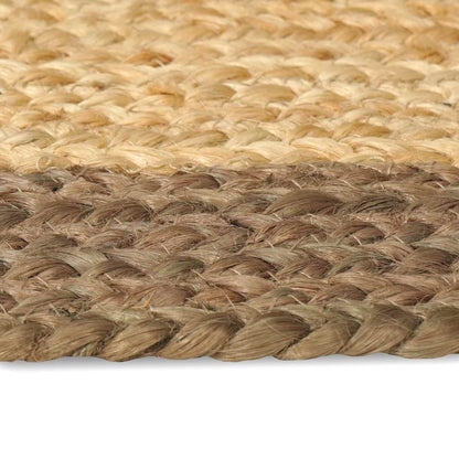 Vloerkleden Rechthoekig Natuurlijk en Grijs 160 x 230 cm Jute
