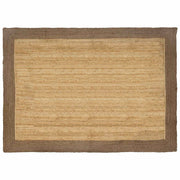 Vloerkleed rechthoekig 160x230 cm jute grijs