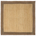 Vloerkleed jute 240x240 cm natuurlijk grijs