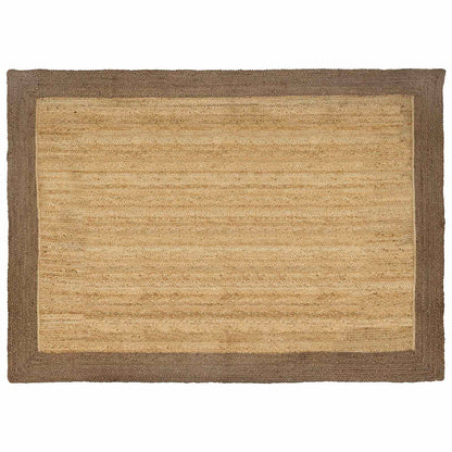 Vloerkleden Rechthoekig Natuurlijk en Grijs 240 x 340 cm Jute