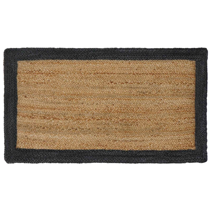 Vloerkleden Rechthoekig Natuurlijk en Grijs 60 x 110 cm Jute