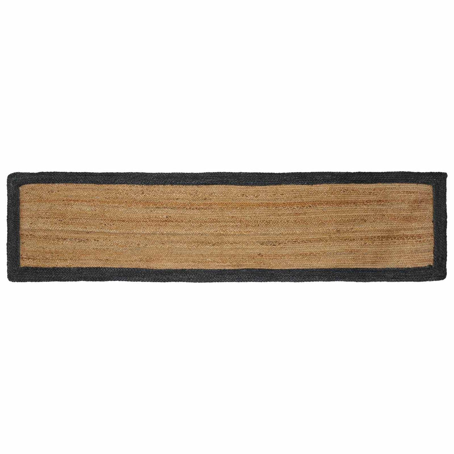 Vloerkleden Rechthoekig Naturel en donkergrijs 60 x 250 cm Jute
