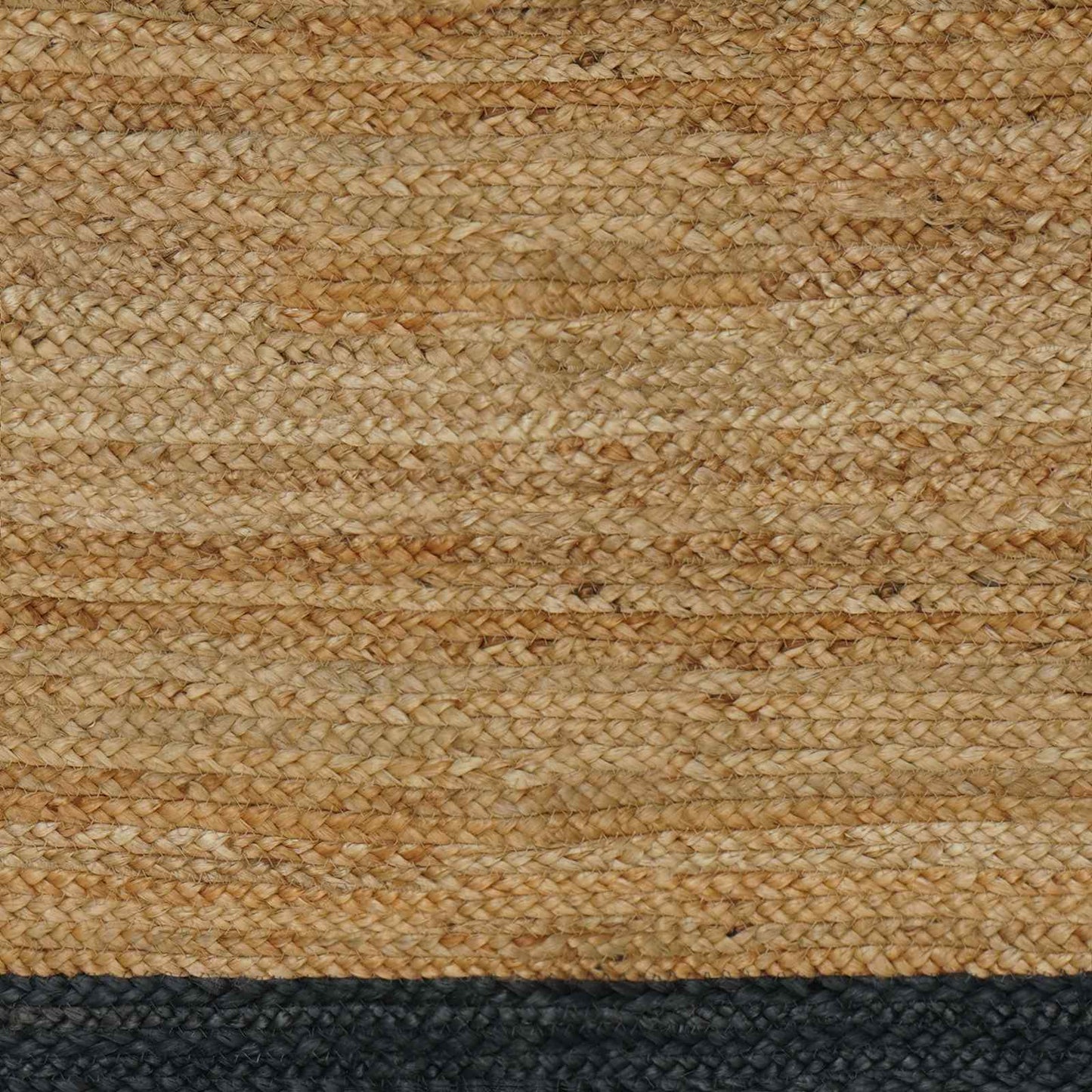 Vloerkleden Rechthoekig Naturel en donkergrijs 80 x 150 cm Jute