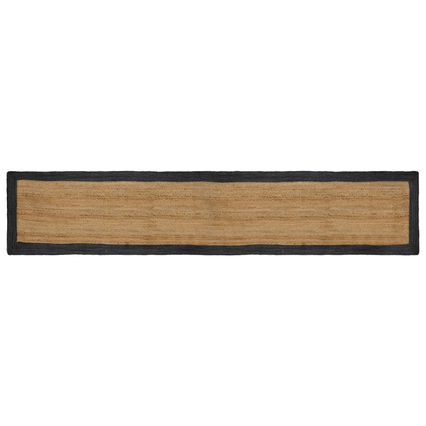 Vloerkleden Rechthoekig Naturel en donkergrijs 80 x 400 cm Jute