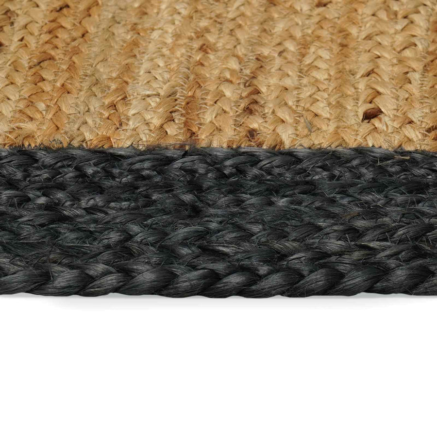 Vloerkleden Rechthoekig Naturel en donkergrijs 120 x 170 cm