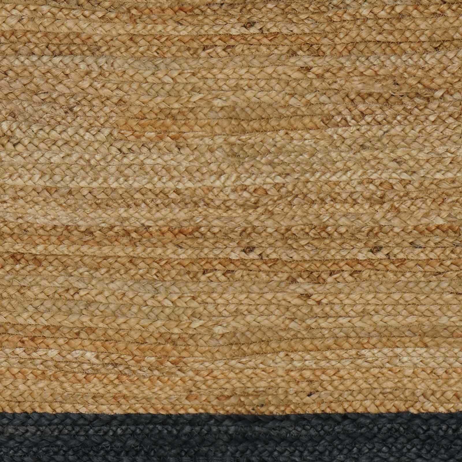 Vloerkleden Rechthoekig Naturel en donkergrijs 140 x 200 cm
