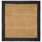 Rugs Rectangular Natural and Dark Grey 200 x 200 cm