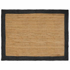 Vloerkleed jute 240x340 cm naturel donkergrijs