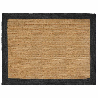 Vloerkleden Rechthoekig Naturel en donkergrijs 240 x 340 cm