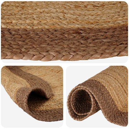 Gebied Tapijt Grijs 122 x 183 cm Jute