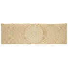 Vloerkleed jute 80x250 cm wit