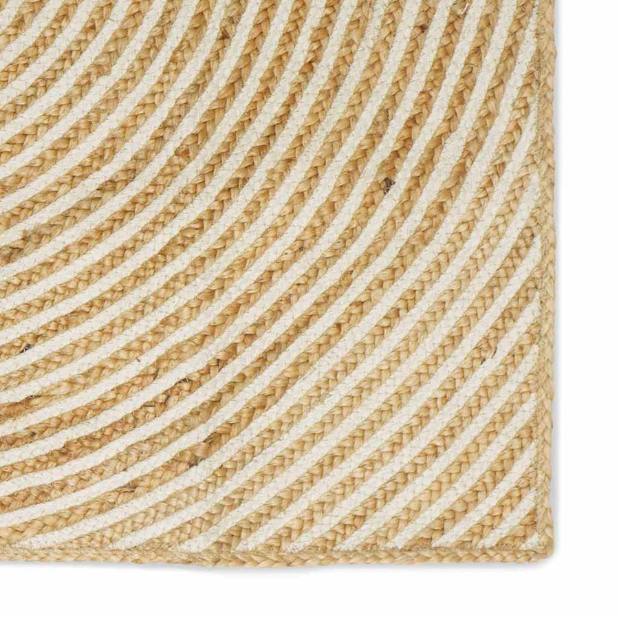 Vloerkleed Natuurlijk En Jute 80 x 300 cm Wit