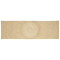Vloerkleed Natuurlijk en Wit 80 x 300 cm Jute