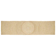 Vloerkleed jute 80x400 cm wit