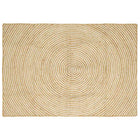 Vloerkleed jute 120x170 cm wit