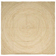 Vloerkleed jute 200x200 cm wit