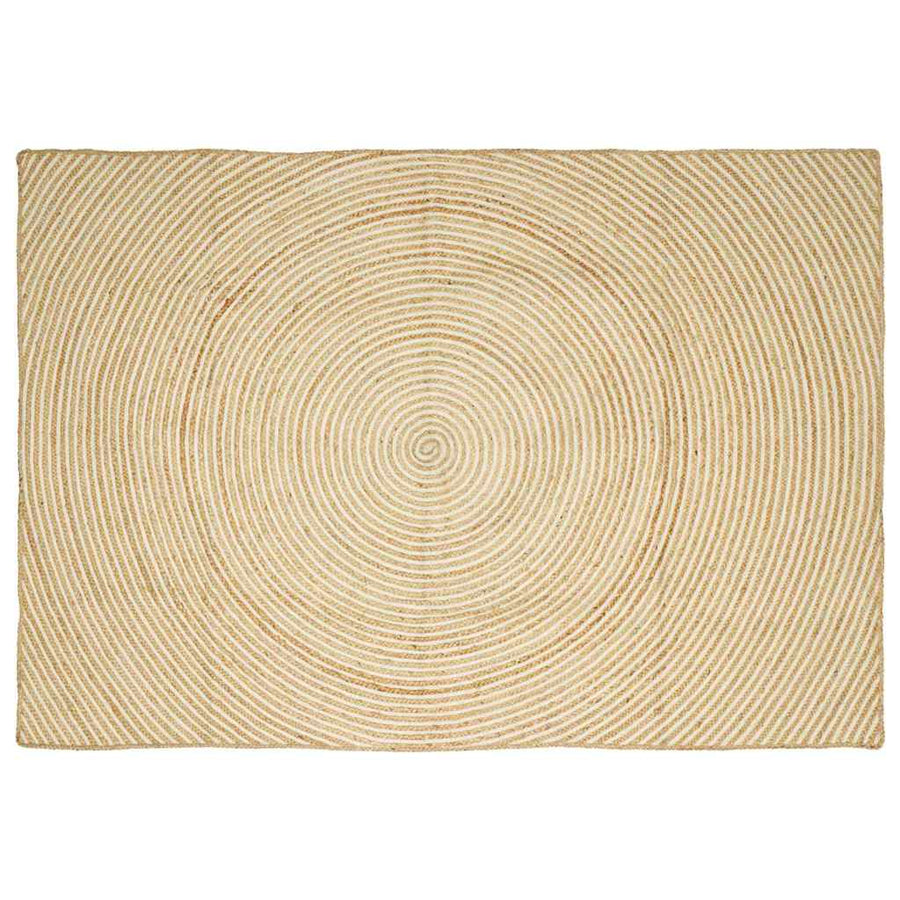 Vloerkleed Natuurlijk En Jute 200 x 290 cm Wit