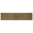 Vloerkleed jute 60 x 250 cm zwart