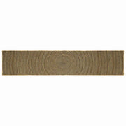 Vloerkleed jute 60 x 400 cm zwart