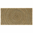 Vloerkleed jute 80 x 150 cm zwart