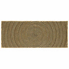 Vloerkleed jute 80x200 cm zwart
