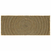 Vloerkleed jute 80x200 cm zwart