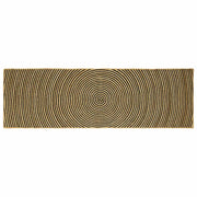 Vloerkleed jute zwart 80 x 250 cm