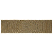 Vloerkleed jute 80x300 cm zwart