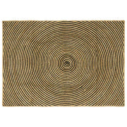 Vloerkleed jute 120x170 cm zwart