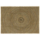 Vloerkleed jute zwart 140 x 200 cm