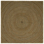 Vloerkleed jute 200x200 cm zwart