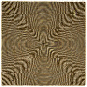 Vloerkleed jute 200x200 cm zwart