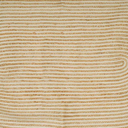 Vloerkleed Jute 152 x 245 cm Natuurlijk en wit