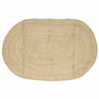Vloerkleed jute 152x245 cm natuurlijk wit
